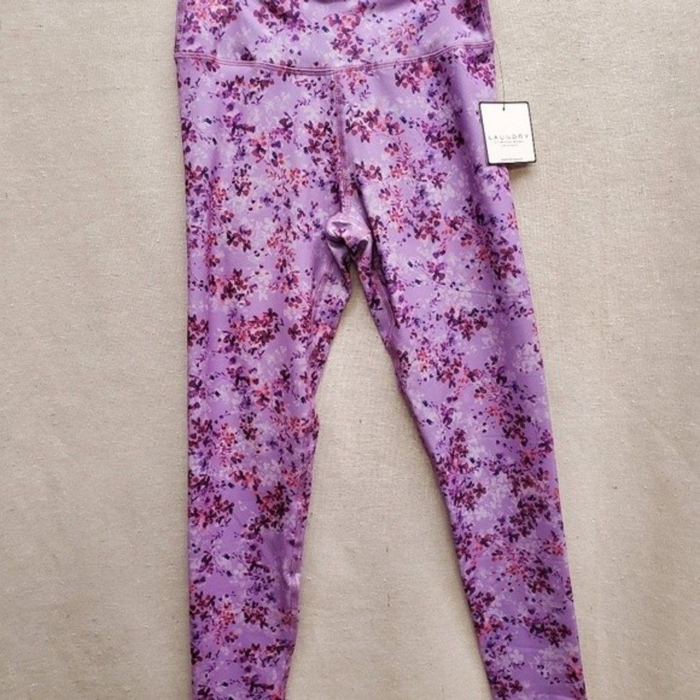 Laundry by Shelli Segal Ladies Floral Lilac Purple Leggings in Size Small